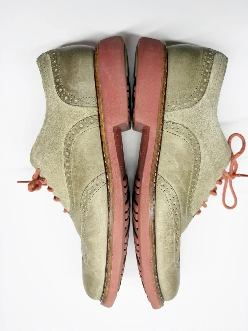 Cole Haan Suede Leather Oxford Lace Up Loafers